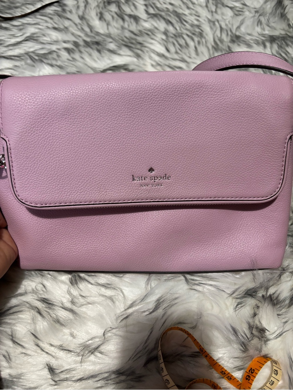 kate spade Lavender Pebbled Leather Crossbody Bag